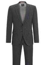 Boss Business Anzug H-Huge-2pcs-224 Slim Fit grau