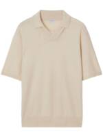 Burberry Poloshirt mit V-Ausschnitt - Nude