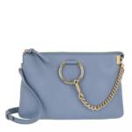 Chloé Crossbody Bags - Faye Soft Zipped Shoulder Bag - Gr. unisize - in Blau - für Damen