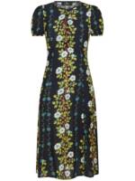 ETRO Kleid in A-Linie mit Blumen-Print - Schwarz