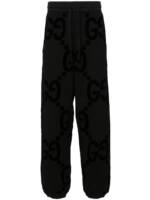 Gucci Jogginghose mit geflocktem GG - Schwarz