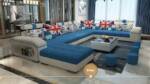 JVmoebel Ecksofa, Ecksofa UForm Sofa Couch Leder Design Couch Textil Modern Sofas
