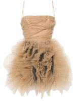 Maria Lucia Hohan Minikleid mit Glitzer - Gold