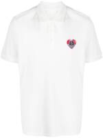 Moncler Poloshirt mit Logo-Stickerei - Weiß