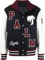 Palm Angels College-Jacke mit Logo-Patches - Blau