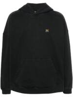 Palm Angels Hoodie mit Burning Logo-Print - Schwarz