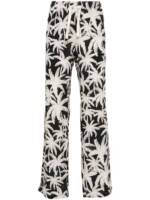 Palm Angels Lockere Hose mit Palmen-Print - Schwarz