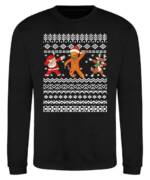 Quattro Formatee Sweatshirt Dab Weihnachtsmann Cookie Rentier Reh Ugly Christmas Pullover Sweatshi (1-tlg)