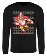 Quattro Formatee Sweatshirt Santa Clause American Football Ugly Christmas Pullover Sweatshirt (1-tlg)