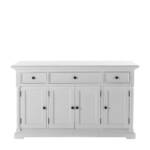 Sideboard Landhaus weiss 145 cm breit drei Schubladen