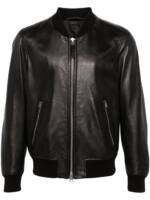 TOM FORD Bomberjacke aus strukturiertem Leder - Schwarz