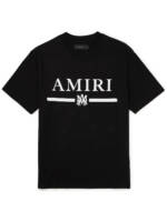 AMIRI - Logo-Appliquéd Cotton-Jersey T-Shirt - Men - Black - L