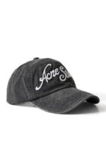 Acne Studios - Carliy Tourist Logo-Embroidered Cotton-Twill Baseball Cap - Men - Black