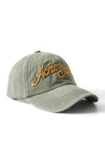 Acne Studios - Carliy Tourist Logo-Embroidered Cotton-Twill Baseball Cap - Men - Green