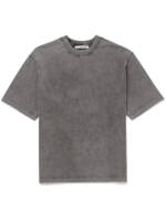 Acne Studios - Extorr Logo-Appliquéd Garment-Dyed Cotton-Jersey T-Shirt - Men - Black - XS