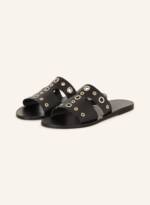 Ancient Greek Sandals Pantoletten Apteros schwarz