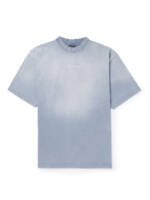Balenciaga - Logo-Embroidered Cotton-Jersey T-Shirt - Men - Blue - XL