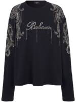 Balmain Pullover mit Logo-Stickerei - Schwarz