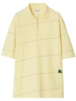 Burberry Poloshirt mit Logo-Stickerei - Gelb