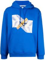 Calvin Klein Hoodie mit Skyscraper-Print - Blau