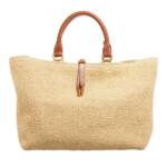 Chloé Tote - Marcie Boucle Effect Linen Tote - Gr. unisize - in Beige - für Damen