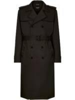 Dolce & Gabbana Trenchcoat mit Gürtel - Schwarz