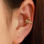 Europäische und amerikanische Retro-U-förmige Libelle Ohrclip Punk-Stil Metall nicht durchbohrte Ohrringe Ohrringe Damen Mini-Ohrringe