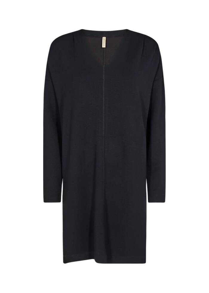 Freizeitkleider Langarmkleid, schwarz S