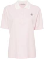 Moncler Poloshirt mit Logo-Applikation - Rosa