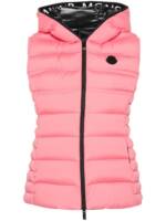 Moncler Weste mit Logo-Applikation - Rosa