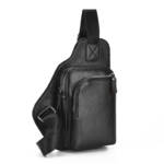 Neuer Stil Herren Brusttasche Mode Freizeit Kleine Tasche Reiten Rucksack Schulter Umhängetasche weiches PU-Leder hochwertige Herrentasche