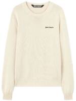 Palm Angels Pullover mit Logo-Intarsie - Nude