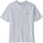 Patagonia Ms Boardshort Logo Pocket Responsibili-Tee Herren T-Shirt (Weiß L ) T-Shirts