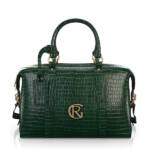 Reisetasche für Damen - Handgemacht in Italien aus Geprägtes Leder - Grün & Braun & Beige - Selbst gestalten - GIROTTI