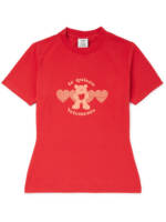 VETEMENTS - Te Quiero Slim-Fit Logo-Print Stretch-Cotton Jersey T-Shirt - Men - Red - M