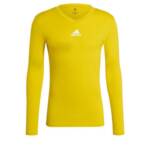 adidas Team Base Shirt Longsleeve Herren - gelb S
