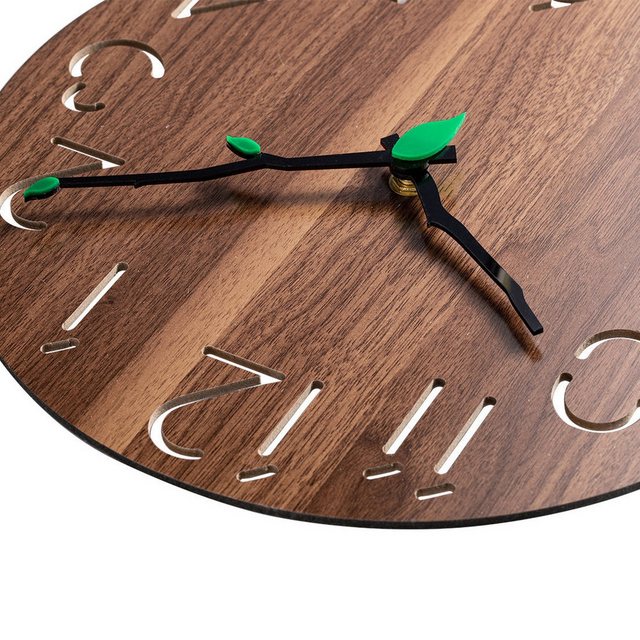 AUKUU Wanduhr Wohnzimmer Wohnzimmer runde kreative stille Wanduhr (Heimdekoration Uhr moderne einfache Uhr)
