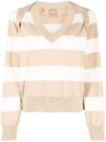 BOSS Pullover mit V-Ausschnitt - Nude