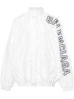 Balenciaga Jacke mit Logo-Stickerei - Weiß