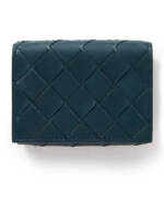 Bottega Veneta - Intrecciato Leather Trifold Wallet - Men - Blue