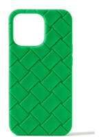 Bottega Veneta - Intrecciato Rubber iPhone 13 Pro Case - Men - Green