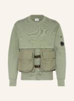 C.P. Company Sweatshirt Mit Abnehmbaren Taschen gruen