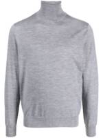 Canali Melierter Rollkragenpullover - Grau