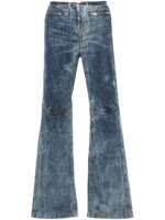 Diesel D-Gen Bootcut-Jeans mit Bleached-Effekt - Blau