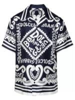 Dolce&Gabbana - M/C Print Shirt - Größe 39 - black