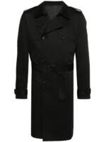 ERALDO Doppelreihiger Twill-Trenchcoat - Schwarz