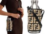 FENDI Trinkflasche FENDI X 24Bottles® Raffia Bag Steel Bottle Holder Set Flaschenhalter T