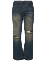 Faded Slit Straight Fit Jeans