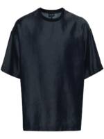 Giorgio Armani Jeans-T-Shirt mit Logo-Stickerei - Blau