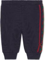 Gucci Kids Jogginghose mit seitlichen Streifen - Blau